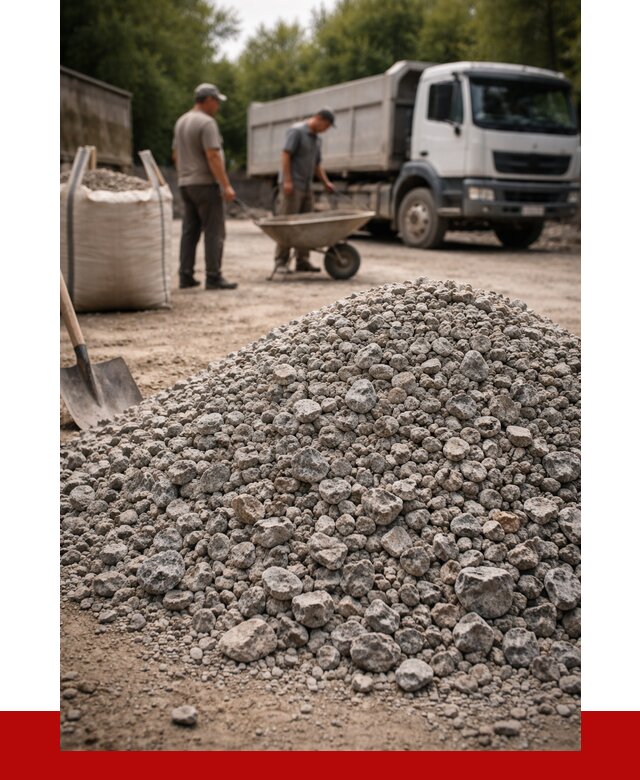 Гранитный щебень фракция 20-40 в Черногорске от 3266 руб. ПРОНЕРУДЧрн