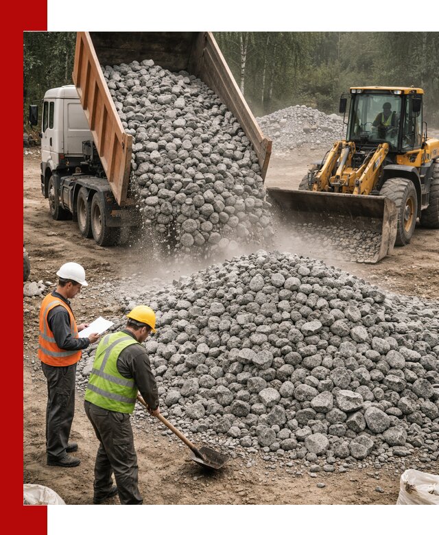 Гранитный щебень фракция 70-150 доставка в Черногорске