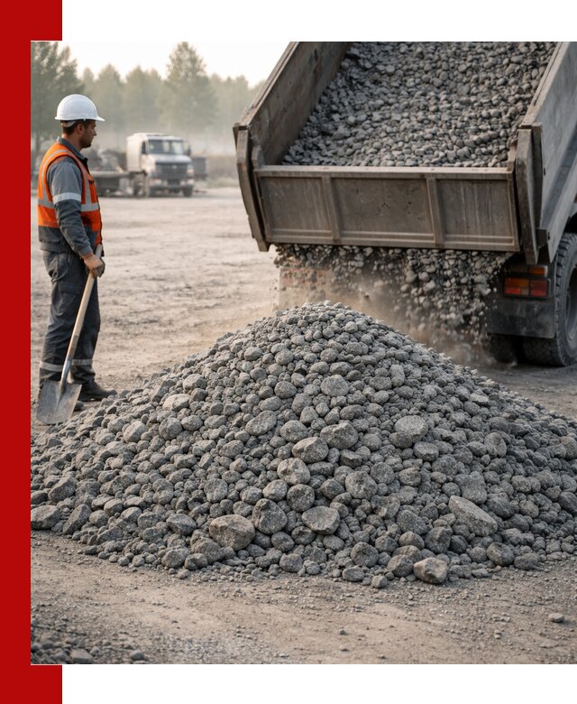 Гранитный щебень фракции 100–201 для строительства в Черногорске