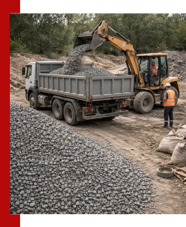 Доставка гравийного щебня в Черногорске оптом и в розницу