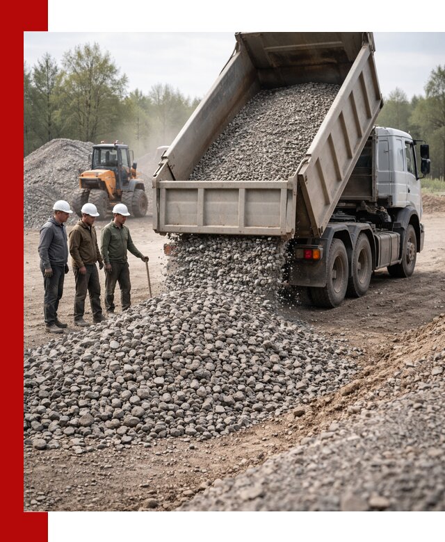 Доставка гравийного щебня фракции 70-120 в Черногорске