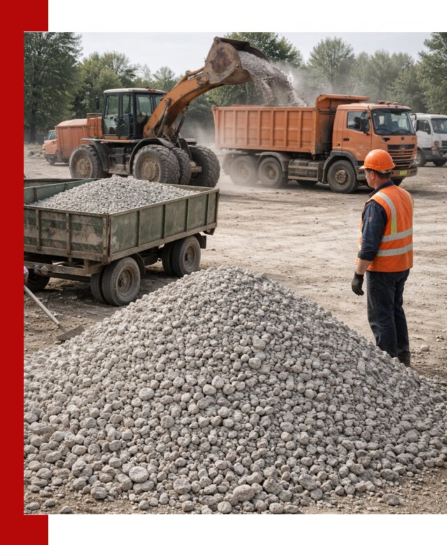 Доставка известнякового щебня фракция 20–40 в Черногорске