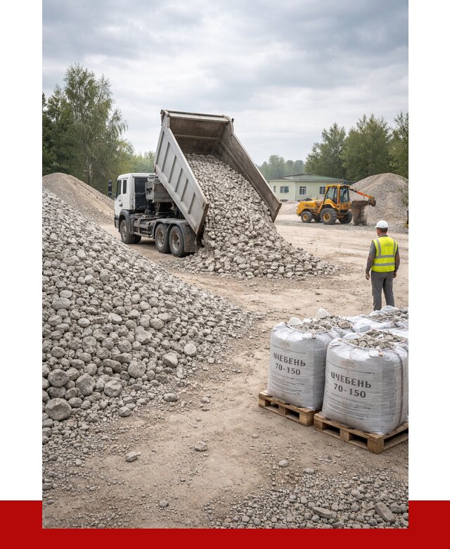 Известняковый щебень фракция 70-150 в Черногорске от 1276 р. | ПРОНЕРУДЧрн