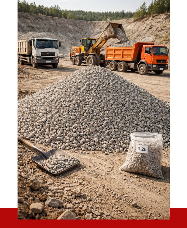 Доломитовый щебень фр. 5-20 в Черногорске от 4287 р. | ПРОНЕРУДЧрн