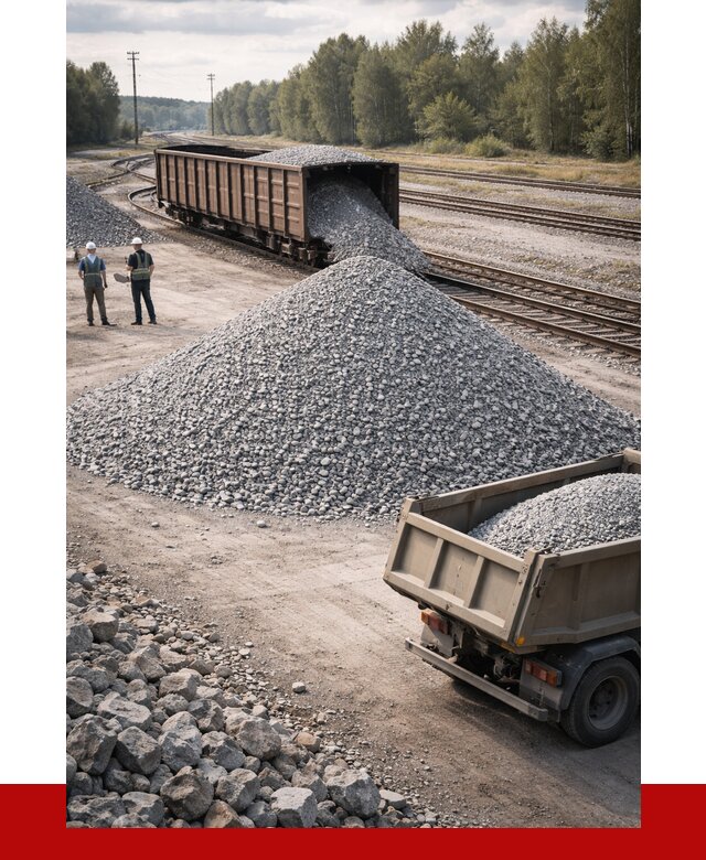 Железнодорожный щебень 20-60 в Черногорске от 1735 р. | ПРОНЕРУДЧрн