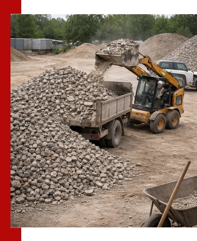 Доставка вторичного щебня в Черногорске для строительных работ