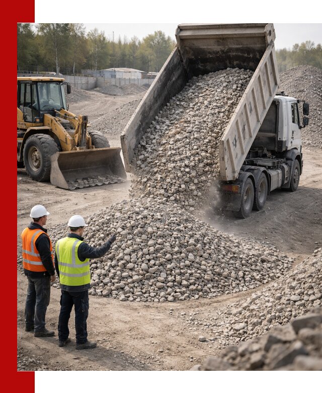 Вторичный щебень фракция 40–70 доставка в Черногорске