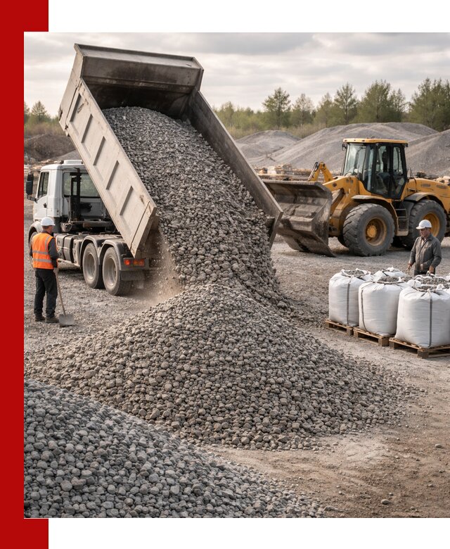 Бетонный щебень фракция 5–20 с доставкой в Черногорске