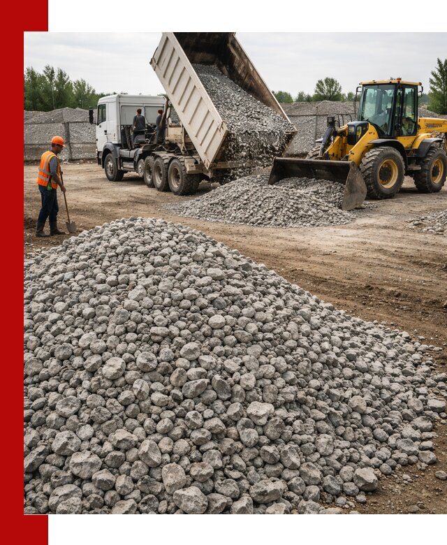 Доставка бетонного щебня фракции 40-70 в Черногорске