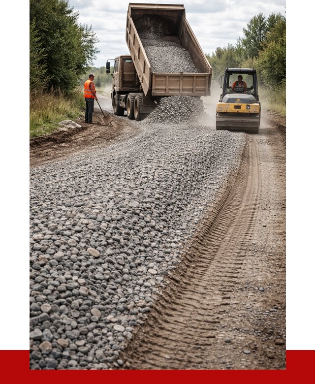 Щебень для отсыпки дороги в Черногорске от 2756 р. ПРОНЕРУДЧрн