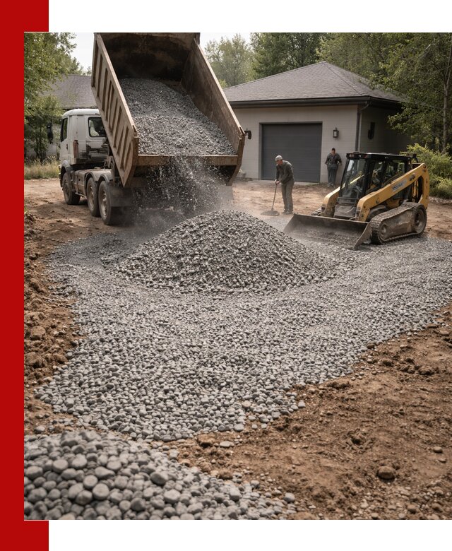 Щебень для парковки в Черногорске: доставка и укладка качественного материала