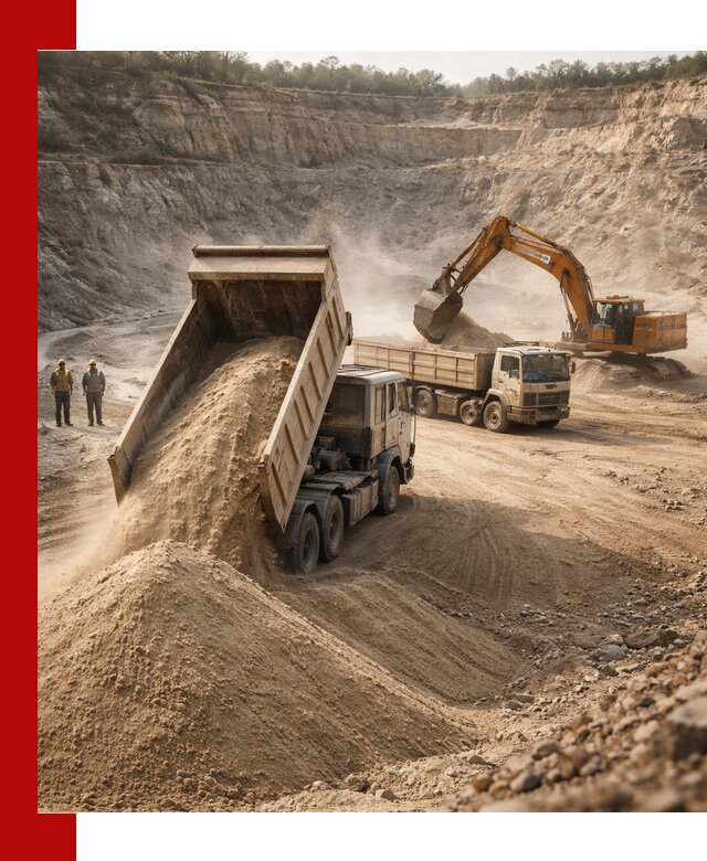 Карьерный песок навалом с доставкой в Черногорске