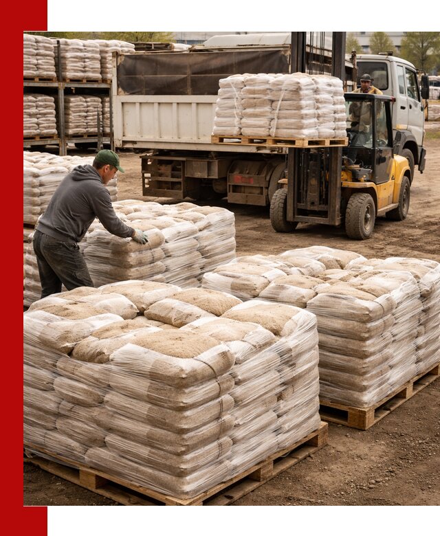 Карьерный песок в мешках с доставкой в Черногорске