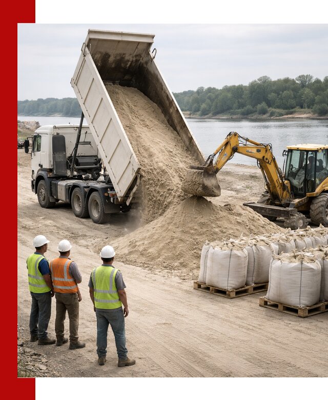 Доставка речного песка в Черногорске самосвалами и погрузкой