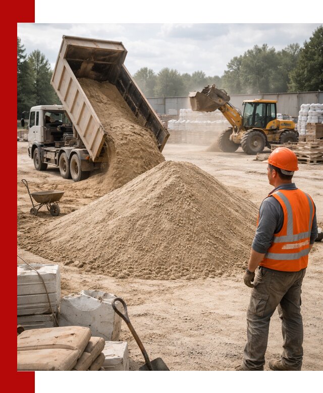 Доставка строительного песка с самосвалом в Черногорске