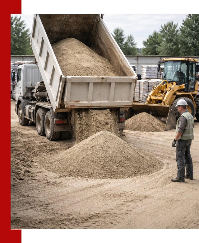 Поставка и доставка песка для бетона в Черногорске