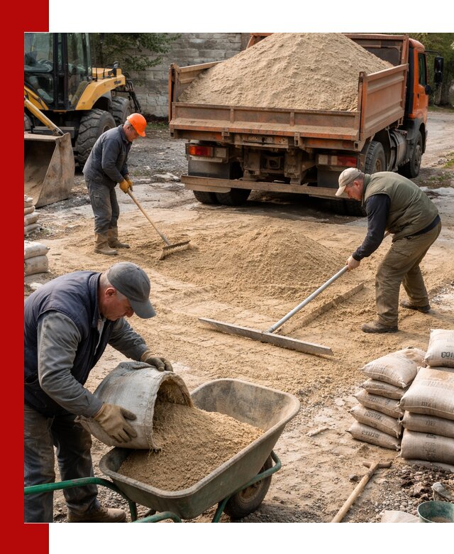 Поставка песка для стяжки в Черногорске с быстрой доставкой