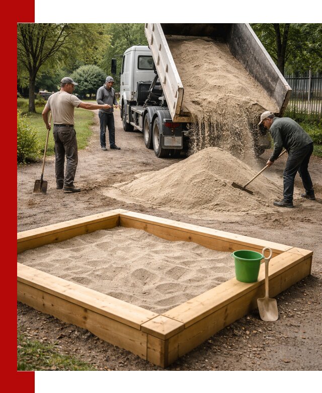 Песок для песочницы с доставкой в Черногорске недорого и чистый