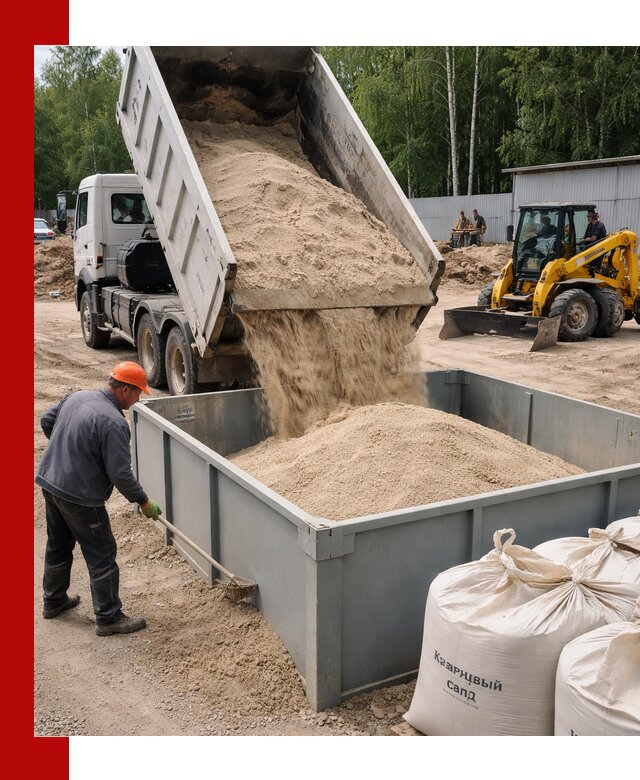 Кварцевый песок для фильтра в Черногорске — доставка и качество