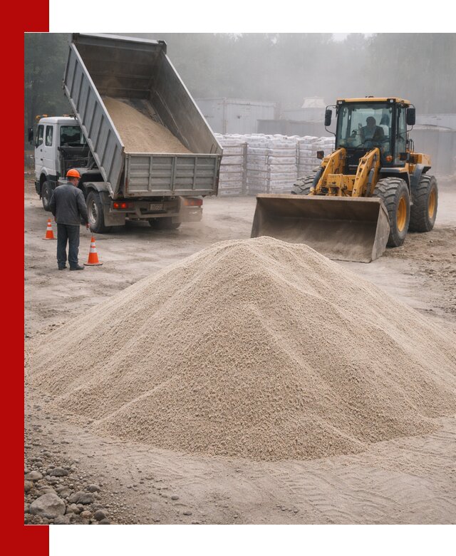 Кварцевый песок фракция 0–8 для стройработ в Черногорске
