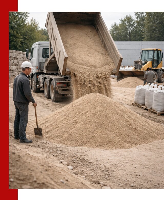 Кварцевый песок фракция 0–3 мм с доставкой в Черногорске