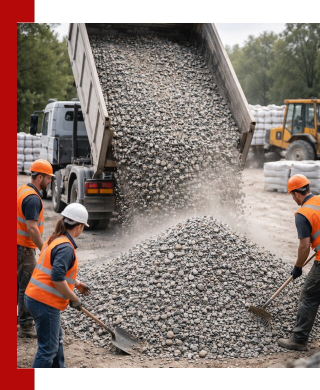 Доставка гравия и камня в Черногорске оптом и в розницу
