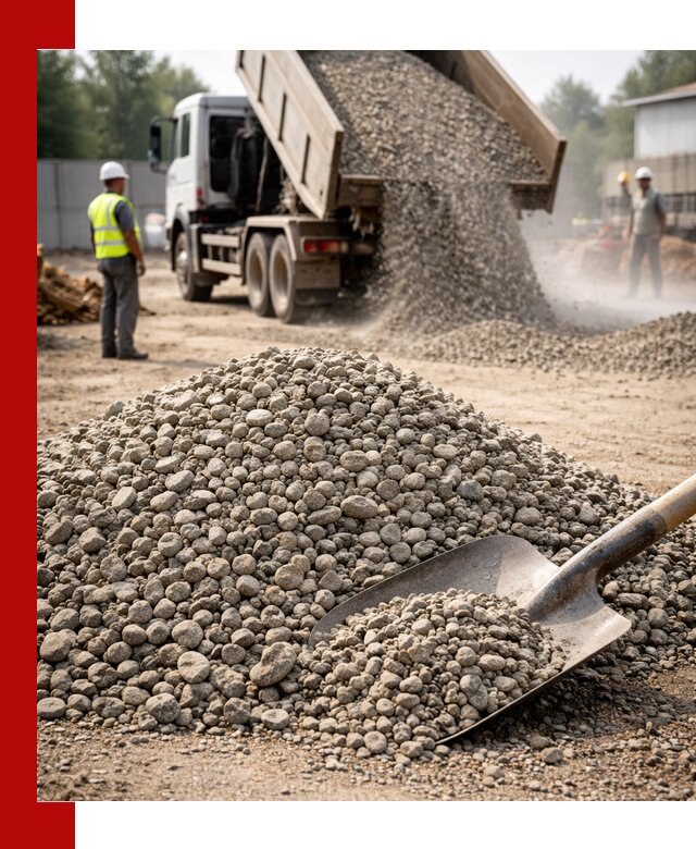 Доставка гравия фракции 20-40 в Черногорске с самосвалами