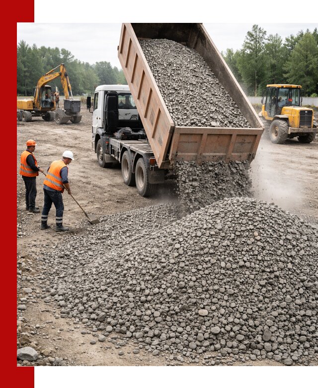 Доставка гравия фракции 40-70 в Черногорске оптом и в розницу