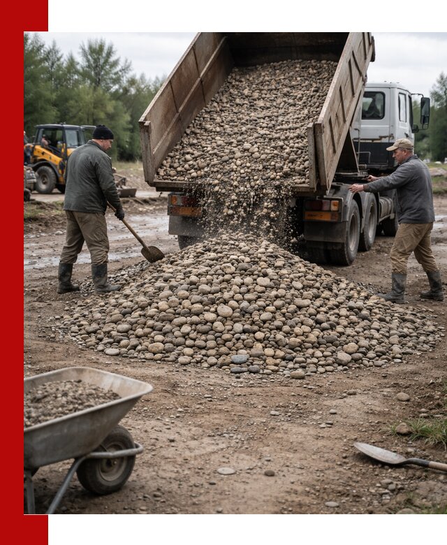 Доставка гальки речной оптом и в розницу в Черногорске
