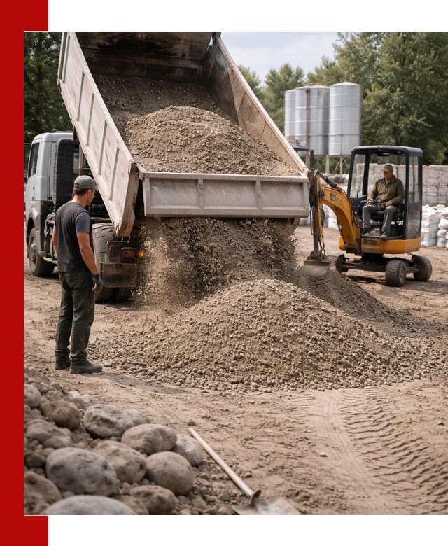 Доставка ПГС С3 в Черногорске самосвалами и миксерами