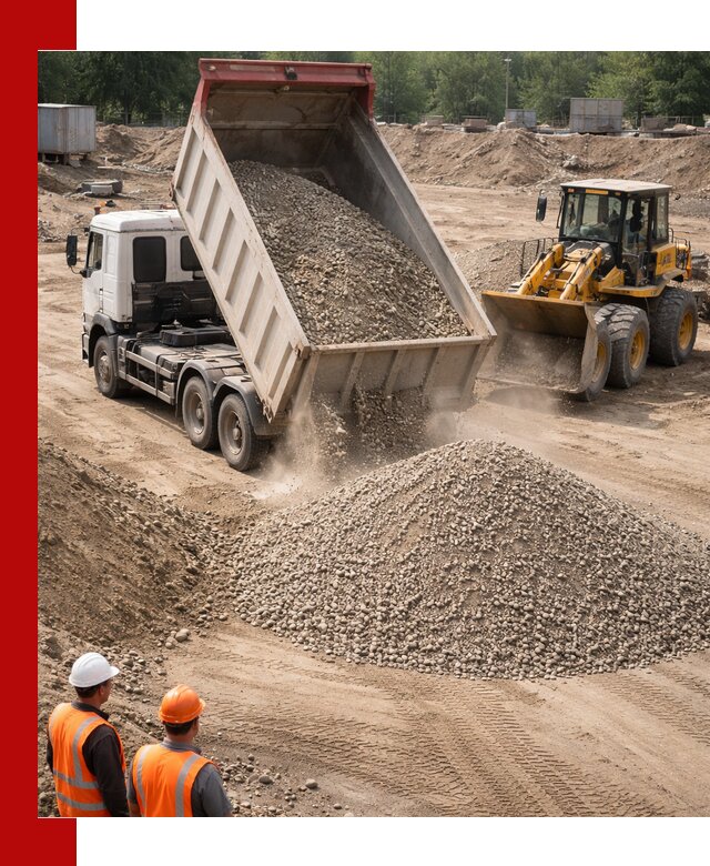 Щебень с песком (ЩГПС С2) с доставкой в Черногорске