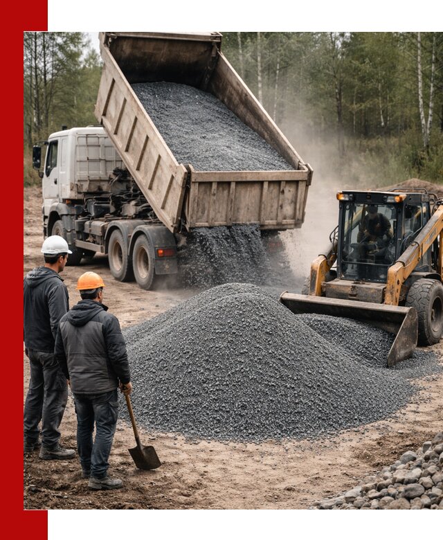 Гранитный отсев 0-5 с доставкой и разгрузкой в Черногорске