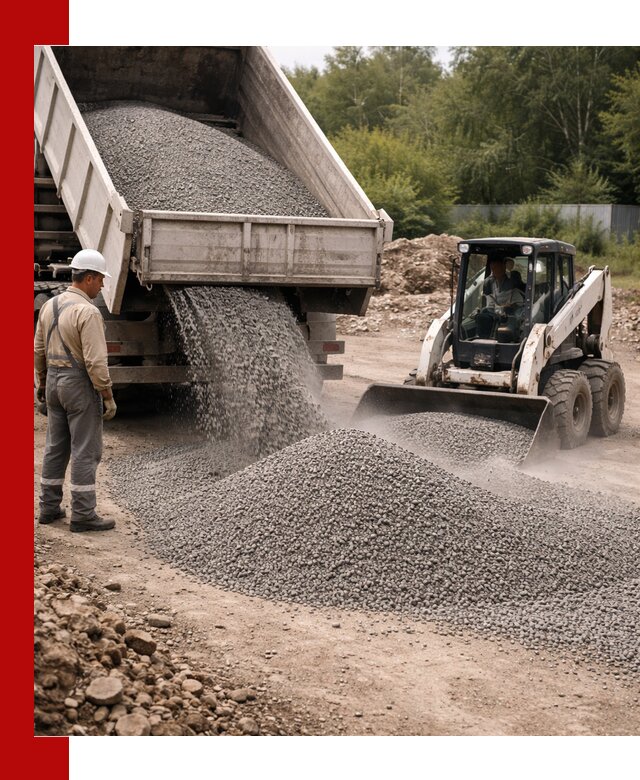 Доставка гравийного отсева 0-5 в Черногорске оптом и в розницу