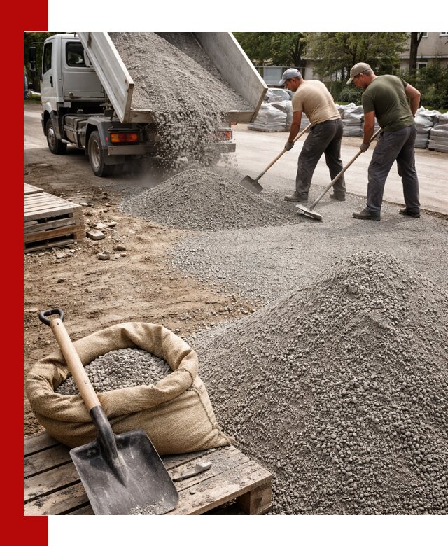 Отсев для тротуарной плитки в Черногорске — доставка и укладка