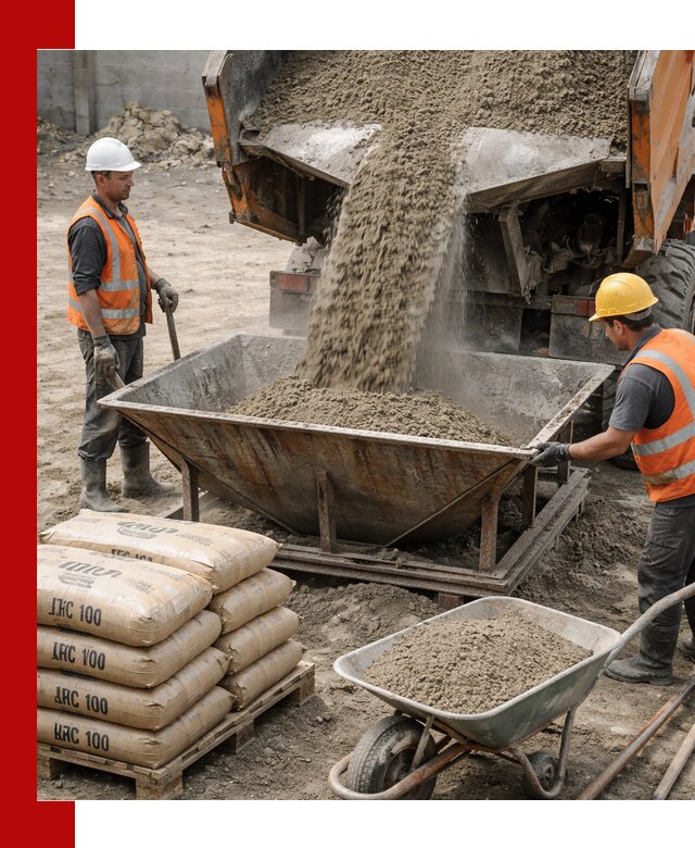 Доставка цементно-песчаной смеси М100 в Черногорске