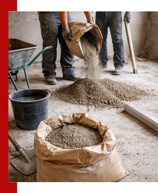 Доставка сухой смеси для стяжки в Черногорске