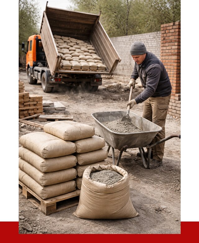 Купить сухую смесь для кладки в Черногорске от 1225 р. | ПРОНЕРУДЧрн