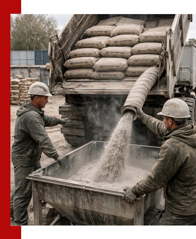 Доставка цемента М400 в Черногорске оптом и в розницу