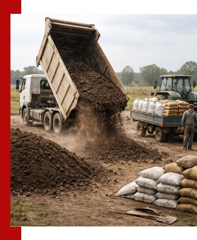 Доставка грунта и удобрений оптом в Черногорске для сельхоз и строительства