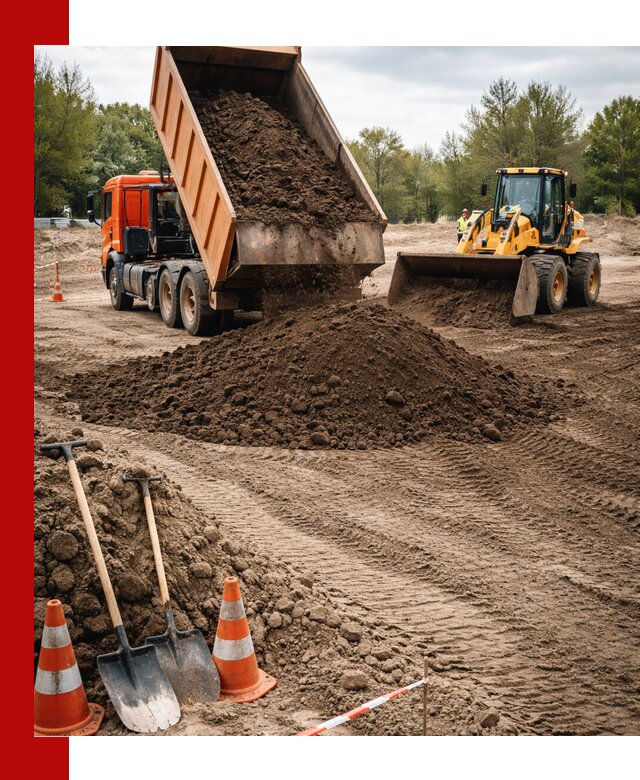 Поставка и доставка планировочного грунта в Черногорске