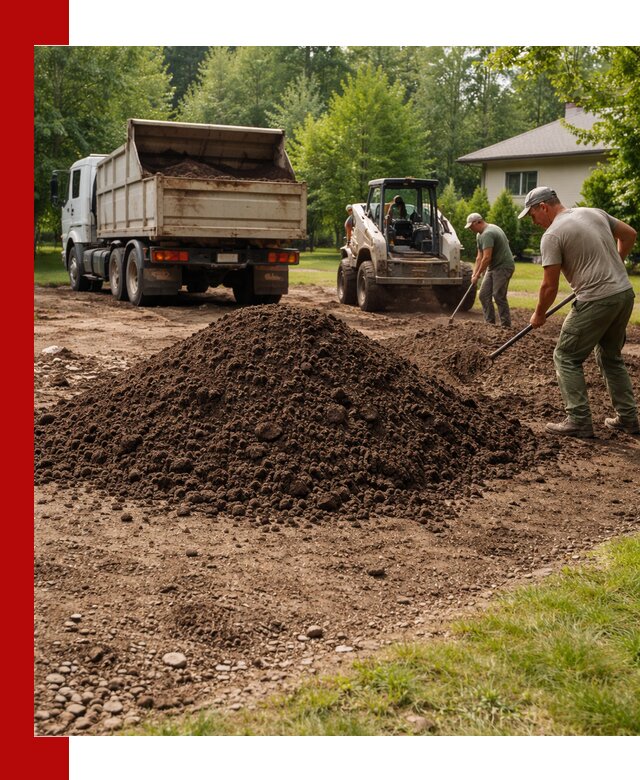 Доставка и укладка грунта для газона в Черногорске