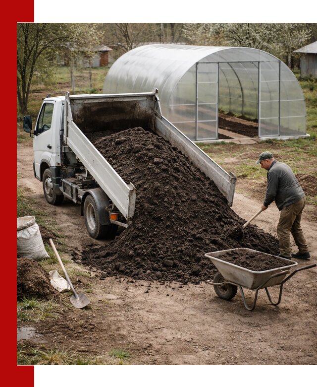 Чернозем для теплицы с доставкой в Черногорске