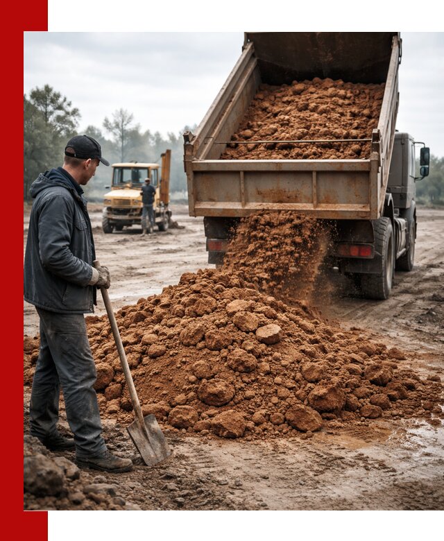 Глина для засыпки в Черногорске с доставкой самосвалами