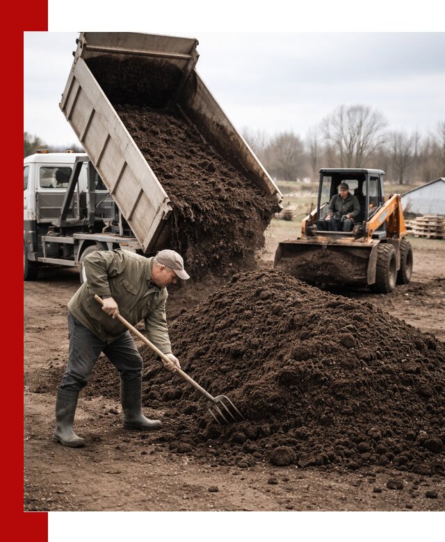 Доставка и продажа перегноя в Черногорске быстро и дешево