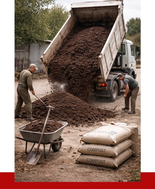 Купить компост в Черногорске от 4287 р. за куб с доставкой | ПРОНЕРУДЧрн