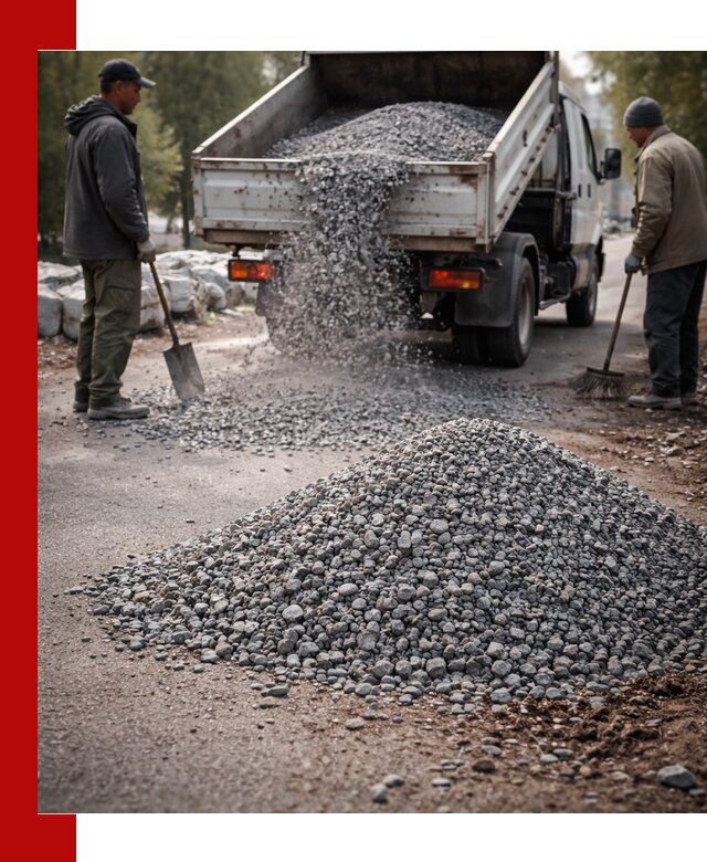 Гранитная крошка для посыпки дорог и тротуаров в Черногорске