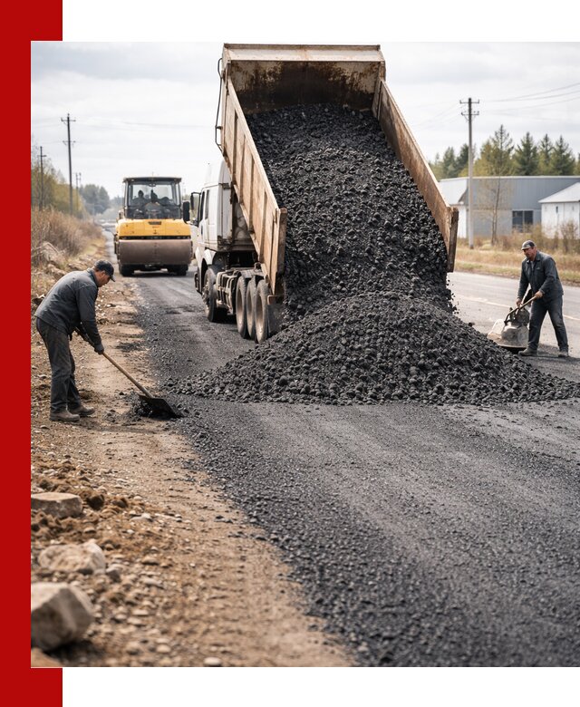 Асфальтовая крошка для дорог в Черногорске — поставка и доставка