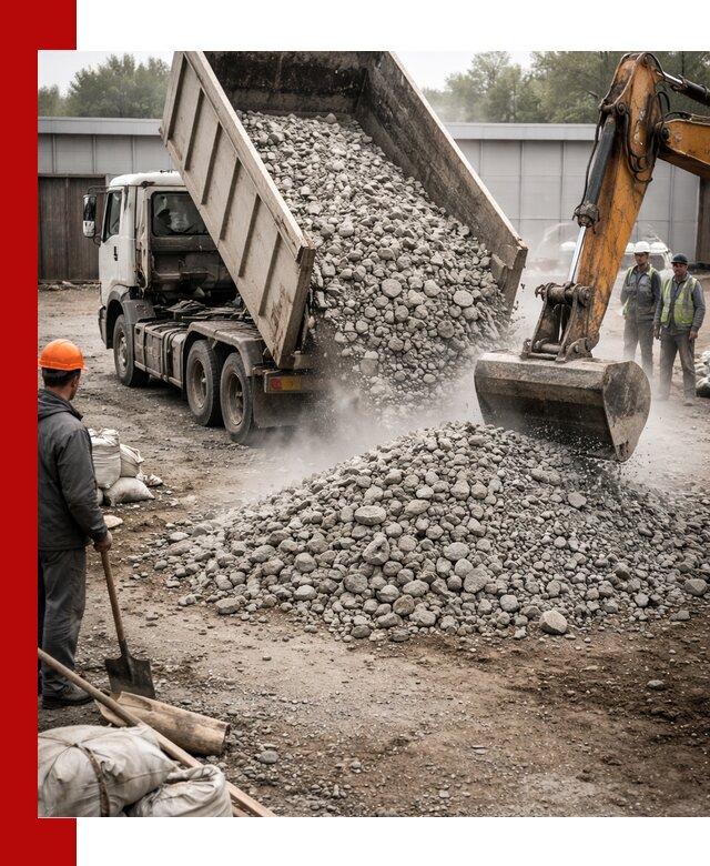 Доставка дробленого бетона в Черногорске оптом и в розницу