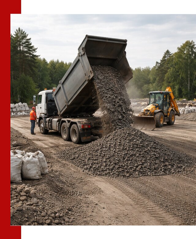 Доставка дробленого асфальта в Черногорске для дорожных работ