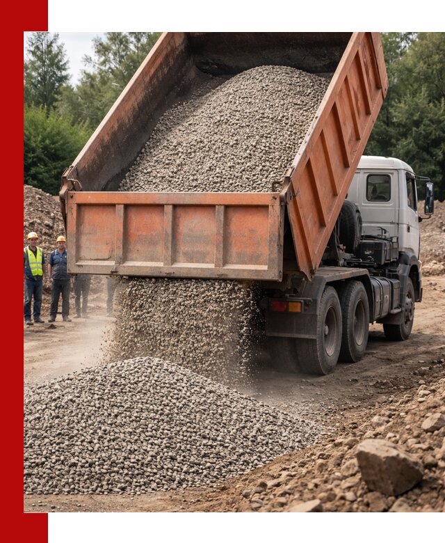 Доставка сыпучих материалов самосвалом в Черногорске быстро и надежно